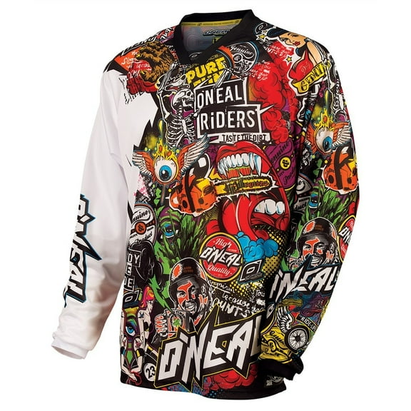 Oneal 2022 Mayhem Lite Crank Jersey - Black/Multi - Large