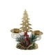 thumbnail image 2 of pstuiky Adorno navideño de ventana/escritorio con candelabro doble de hierro dorado, 2 of 6