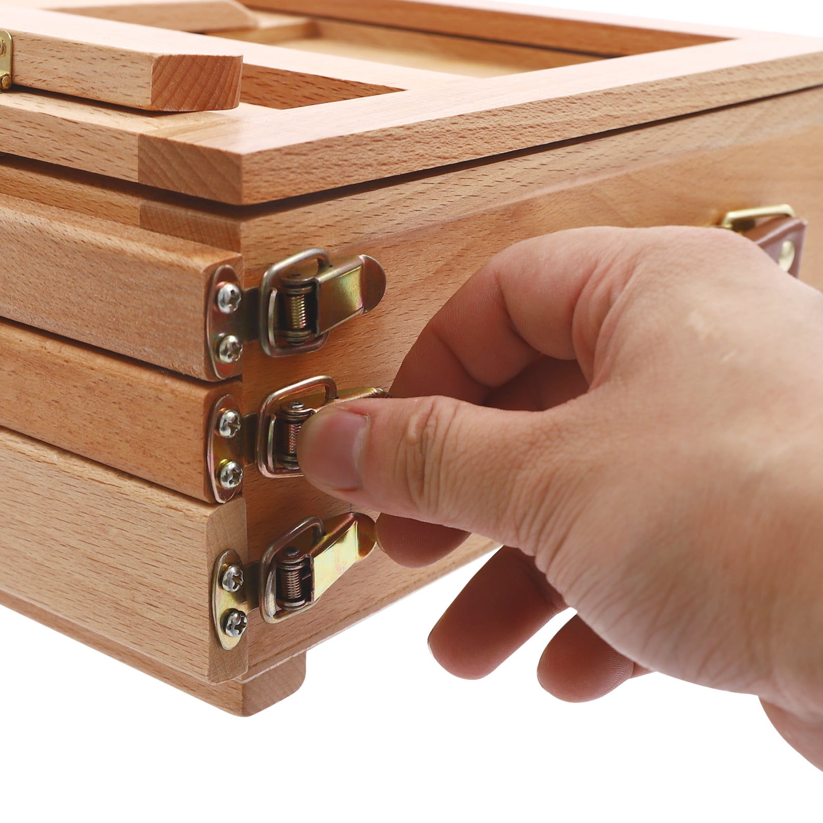 Adjustable Storage Box Easel, Painting Board Stand with Drawers, Multi-Function Foldable and Portable Storage Box Easel