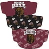 Adult WinCraft Montana Grizzlies Face Covering 3-Pack