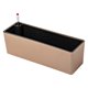 thumbnail image 5 of Maceta rectangular con sistema de autorriego e indicador de nivel de agua para jardinería. Oro rosa, 5 of 8