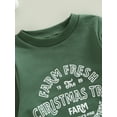 thumbnail image 3 of Bmnmsl Baby Christmas Romper Letter Print Round Neck Long Sleeve Jumpsuits, 3 of 6