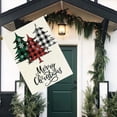 thumbnail image 2 of Merry Christmas Garden Flags 12x18 Double Sided Christmas Tree Yard Flag Burlap Farmhouse Welcome Decorative Flags for Outside Outdoor Lawn Xmas Decoration, 2 of 6