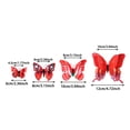 thumbnail image 3 of 12 Pcs 3D Butterfly Wall Decals Rainbow Mixed 4 Sizes Removable Self-Adhesive Stickers for Home Room Decor, 3 of 6