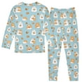 thumbnail image 3 of Boys Pajamas Girls Pajama Hamster Eating Nuts Cute Comfortable Cotton Two-piece Pajama Set, 3 of 7