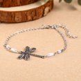 thumbnail image 2 of Simple Dragonfly Insect Thin Chain Anklet Minimalist Ankle Bracelet For Women, 2 of 5