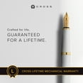thumbnail image 3 of Cross Bailey Light Polished White Resin and Gold Tone Extra Fine Fountain Pen, 3 of 8