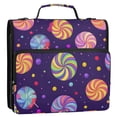thumbnail image 5 of FORMRS Zipper Binder with Shoulder Strap 2-inch Ring 500 Sheet Capacity File Bag, Candy Cosmic Swirls, 5 of 5