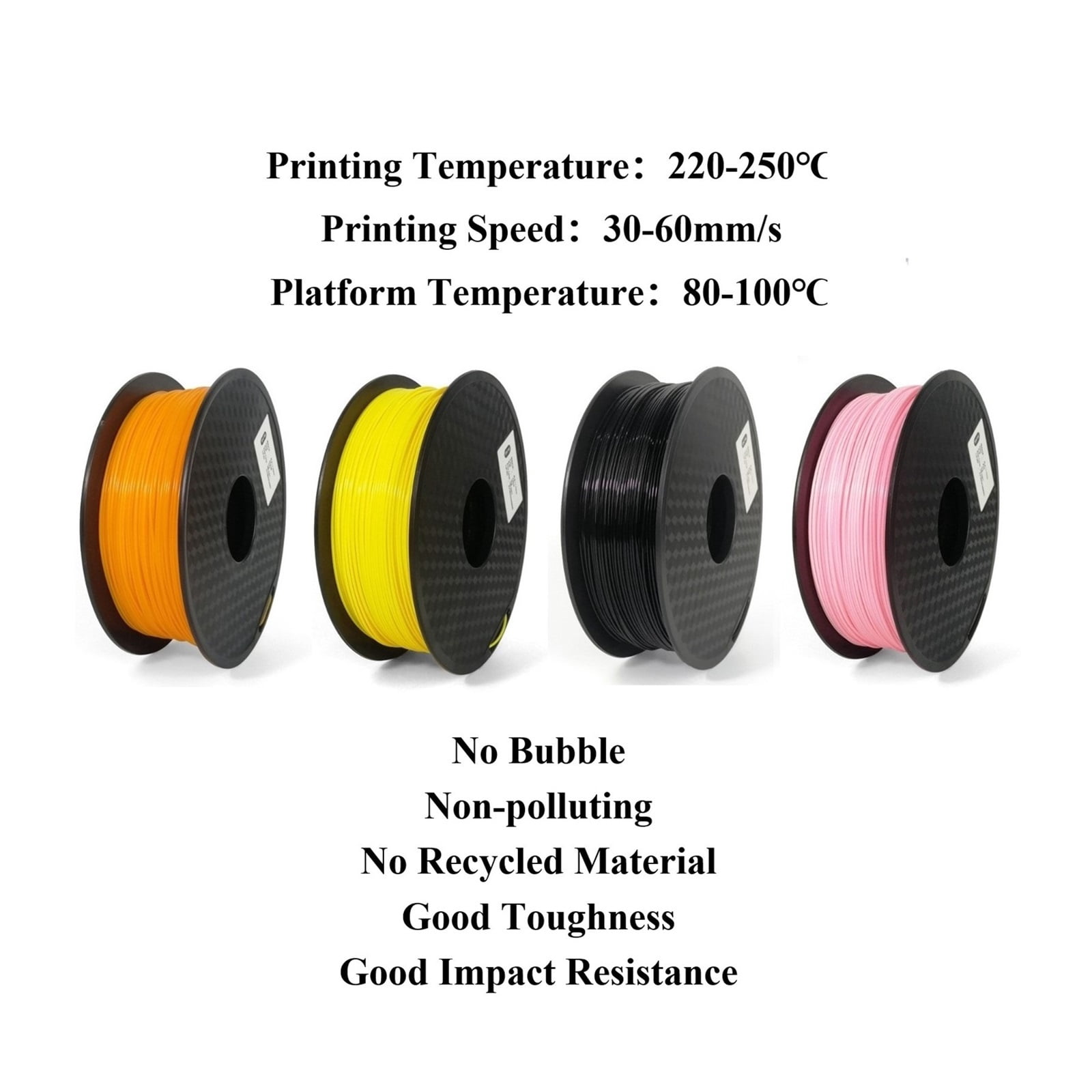 2KG Supported Filament for 3D Printer & 3D Pen, 1.75mm HIPS Water-soluble Material, Compatible with Most Printing Filaments