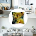 thumbnail image 5 of Creowell Throw Pillow Cover 2pcs - Begonia Flower Yellow Flowers Tuberous Begonia White, 5 of 7