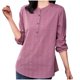thumbnail image 1 of Vestidos Casuales Para Mujer, Blusas De Mujer De Moda Camisa suelta de lino y algodón para mujer, 1 of 6