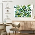 thumbnail image 4 of Elephant Stock Annamieka Wall Art - Horizontal Canvas Wall Art - Living Room Wall Decor - Floral And Botanical Canvas - Teal And White Decor By Carrie Schmitt - 30" x 20", 4 of 4