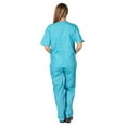 thumbnail image 4 of Tralilbee Women's Nursing Uniform Scrub Set – 2 Pockets (V-Neck with Cargo Pant), 4 of 5
