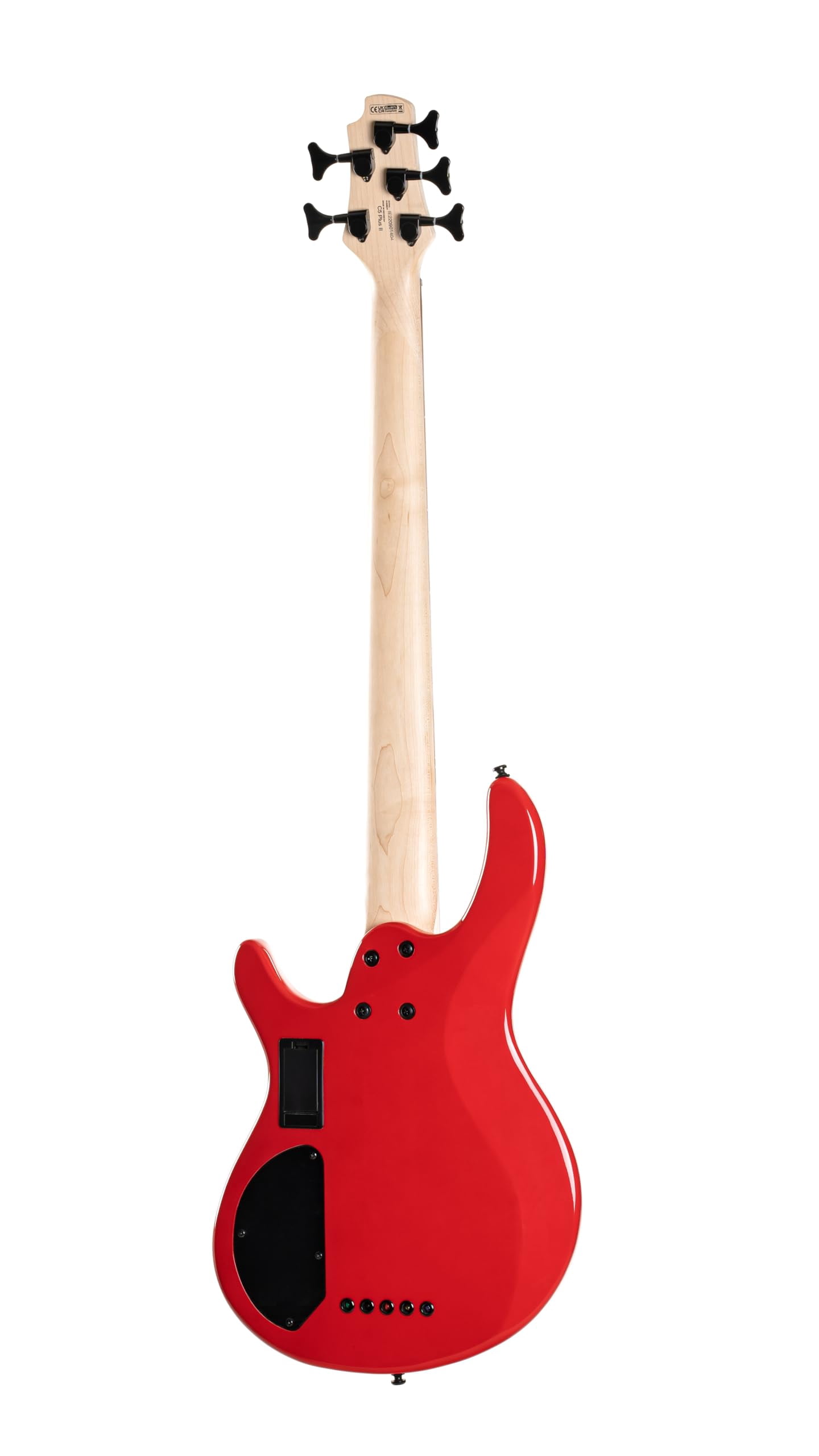 Cort Guitars C5DELUXECRD-U Artisan Series C5 Deluxe 5-String Bass, Candy Red
