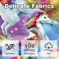 thumbnail image 3 of Robot Unicorn Attack Velvet Bed Pillow Set with Unique Patterns in Sizes 16x16, 18x18, and 20x20 Inches - Includes 2 Chair Pillow Covers,Bed Pillow for Any Occasion, 3 of 6