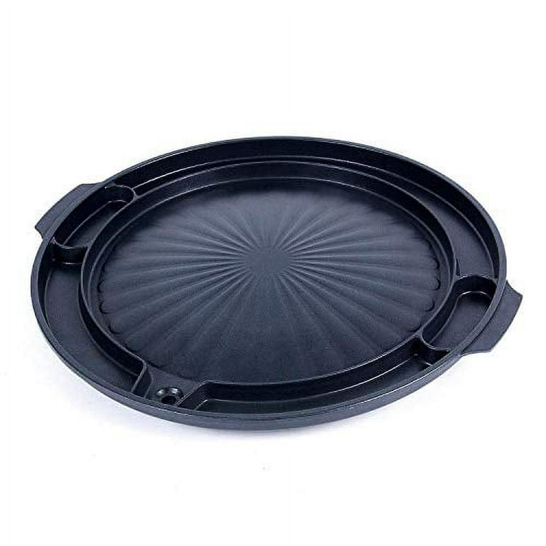  Jiawu Korean Grill Pan, 6 Layer Coating Nonstick BBQ Grill,  Round Cast Aluminum Griddle Pan, Pancake Griddle Grill for Induction Cooktop,  Stove, Oven, Versatile Indoor Outdoor Cookware (30cm) : Home 