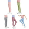 thumbnail image 5 of Girls Athletic Leggings Kids Dance Workout Running Yoga High Waisted Tights Leggins Pants with Pocket 4-12Y, 5 of 7