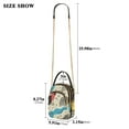 thumbnail image 2 of FORMRS Crossbody Bag for Women Quilted Travel Shoulder Cell Phone Purse with Chain Strap Handbag, Blue Retro Print, 2 of 7