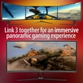 thumbnail image 5 of Deco Gear 3-Pack 35" Curved Ultrawide E-LED Gaming Monitor, 21:9 Aspect Ratio, Immersive 3440x1440 Resolution, 100Hz Refresh Rate, 3000:1 Contrast Ratio (DGVIEW201), 5 of 10