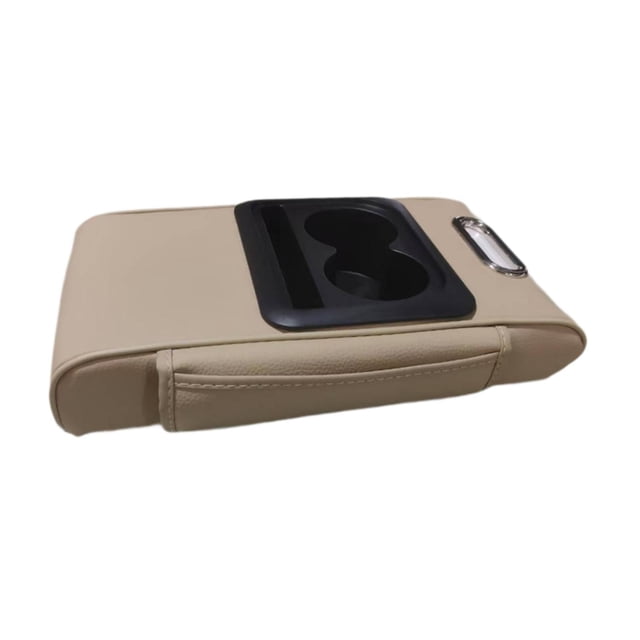 harayaa Auto Armrest Cushion Car Center Console Pad Protection Interior Versatile Tissue Beige