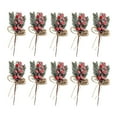 thumbnail image 1 of Unatoiry Artificial Pine Branches Gift Christmas Tree Decorations Christmas Decor Decor Red fruit style 10PCS, 1 of 6