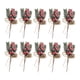 thumbnail image 1 of Toystoory Ramas de pino artificiales Adorno de Navidad Decoración de árbol de Navidad Decoración navideña de Navidad Estilo frutos rojos 10 Uds., 1 of 6