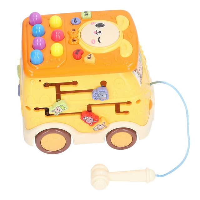 Juguete Para Bebé Con Autobús De Actividades Musicales, Juguete Para Golpear, Desarrollo De Habilidades Educativas Para La Salud Para Niños Pequeños