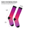 thumbnail image 5 of Bixox Light Purple Glitter Print Compression Socks,Compression Socks Women & Men Circulation for Medical,Running,Athletic, 5 of 7
