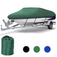 thumbnail image 2 of 14 Ft Boat Cover Trailerable Boat Cover UV Blue Waterproof V-Hull Heavy Duty Marine 12 Foot Aluminum Boat Cover 2 of 9