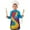 Colorful Tie Dye, variant on Colorful Tie Dye Wave Sphere Pattern Kids Aprons for Girls and Boys,Adjustable Neck Strap Toddler Aprons for Kids Cooking Baking
