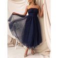 thumbnail image 2 of GXFC Women Wedding Dresses Strapless Tulle Midi Cocktail Dress for Guest, 2 of 7