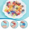 thumbnail image 3 of 100Pcs Transparent Acrylic European Beads Large Hole Beads Rondelle Mixed Color 14x8mm Hole: 5mm for DIY, 3 of 5