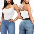thumbnail image 2 of QRIC 2 Pack Shapewear Tops for Women Tummy Control Body Shaper Cami With Built-in Bra, 2 of 6