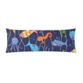 thumbnail image 2 of BSDHOME Colorful Sea Animals Body Pillow Covers Pillowcase Throw Pillows 20x60 inch, 2 of 2