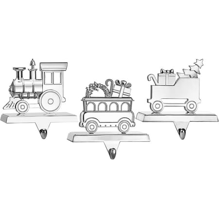 Metal Train Stocking Holder S/3