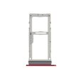 thumbnail image 2 of Replacement Nano Sim Card + Micro SD Card Tray For LG Velvet - Red, 2 of 3