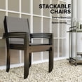 thumbnail image 4 of Outsunny 5 Piece Outdoor Dining Set with Round Table and 4 Stackable Chairs, 4 of 10