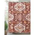 thumbnail image 2 of Boanket Polyester Fabric Red Boho Ethnic Shower Curtain, Southwest Aztec Waterproof Bathtub Curtain Bathroom Decor Set with Hooks 72 x 72 Inches,, 2 of 6