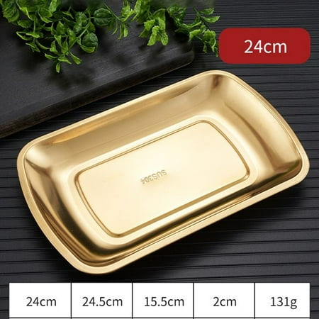 

GLFILL Stainless Steel Bbq Dumpling Dish Commercial Snack Dish