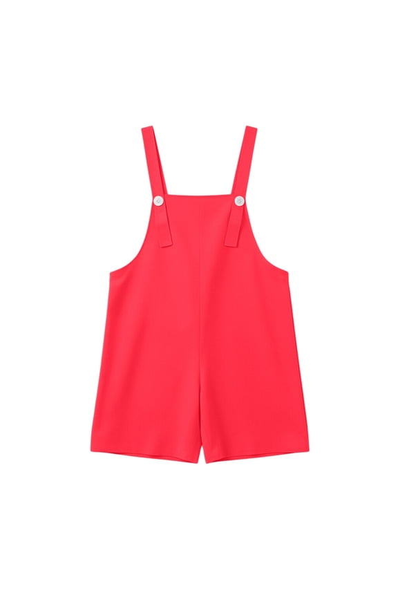 Youth Shortalls Girls Boys Classic Sleeveless omper Soft Bib Overall Shorts Kid reppy Wide Leg Shorts Casual Short Jumpsuit
