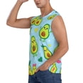thumbnail image 3 of Easygdp Cartoon Avocado Men's Breathable Tank Tops Sleeveless Sporty T Shirts for Basketball, Mountaineering, Bodybuilding -Medium, 3 of 8