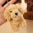 thumbnail image 3 of 12 Cm Simulation Dog Poodle Plush Toys Animal Suffed Doll Key Chain, 3 of 3