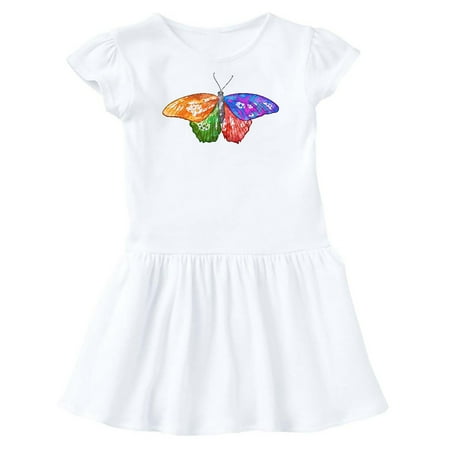 

Inktastic Artistic Butterfly Gift Toddler Girl Dress