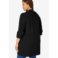 thumbnail image 2 of Woman Within Plus Size Petite Button-Front Shaker Cardigan Sweater, 2 of 3