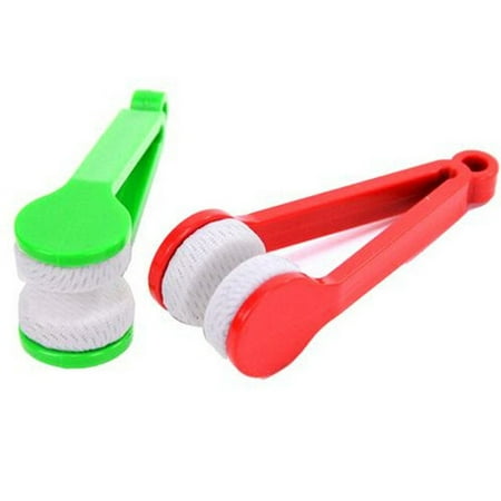 1 pcs Mini Sun Glasses Eyeglass Microfiber Spectacles Cleaner Brush Cleaning Tool - Color Random (Best Way To Clean My Glasses)