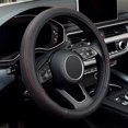 thumbnail image 1 of Microfiber Leather Steering Wheel Cover Car Anti-Slip Wheel Protector Classic black 38cm, 1 of 6