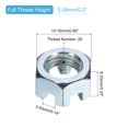 thumbnail image 2 of Écrou Hexagonal 3/8 Pouces-24, Grade 6.8 Acier Carbone, Argent, Lot de 4, 2 of 5