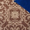 thumbnail image 4 of Safavieh Courtyard Cynthia Oriental Indoor/Outdoor Runner Rug, Chocolate/Natural, 2'3" x 6'7", 4 of 9