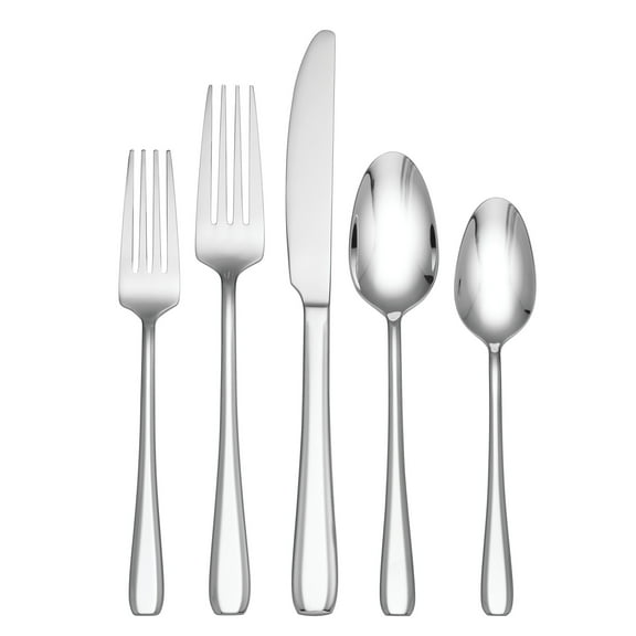 Oneida Waverley 20-Piece Mirror 18/0 Stainless Steel Flatware Set (Service for 4)