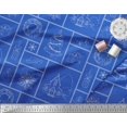 thumbnail image 3 of Soimoi Blue Cotton Duck Fabric Christmas Theme Party Printed Craft Fabric by the Yard 42 Inch Wide, 3 of 3